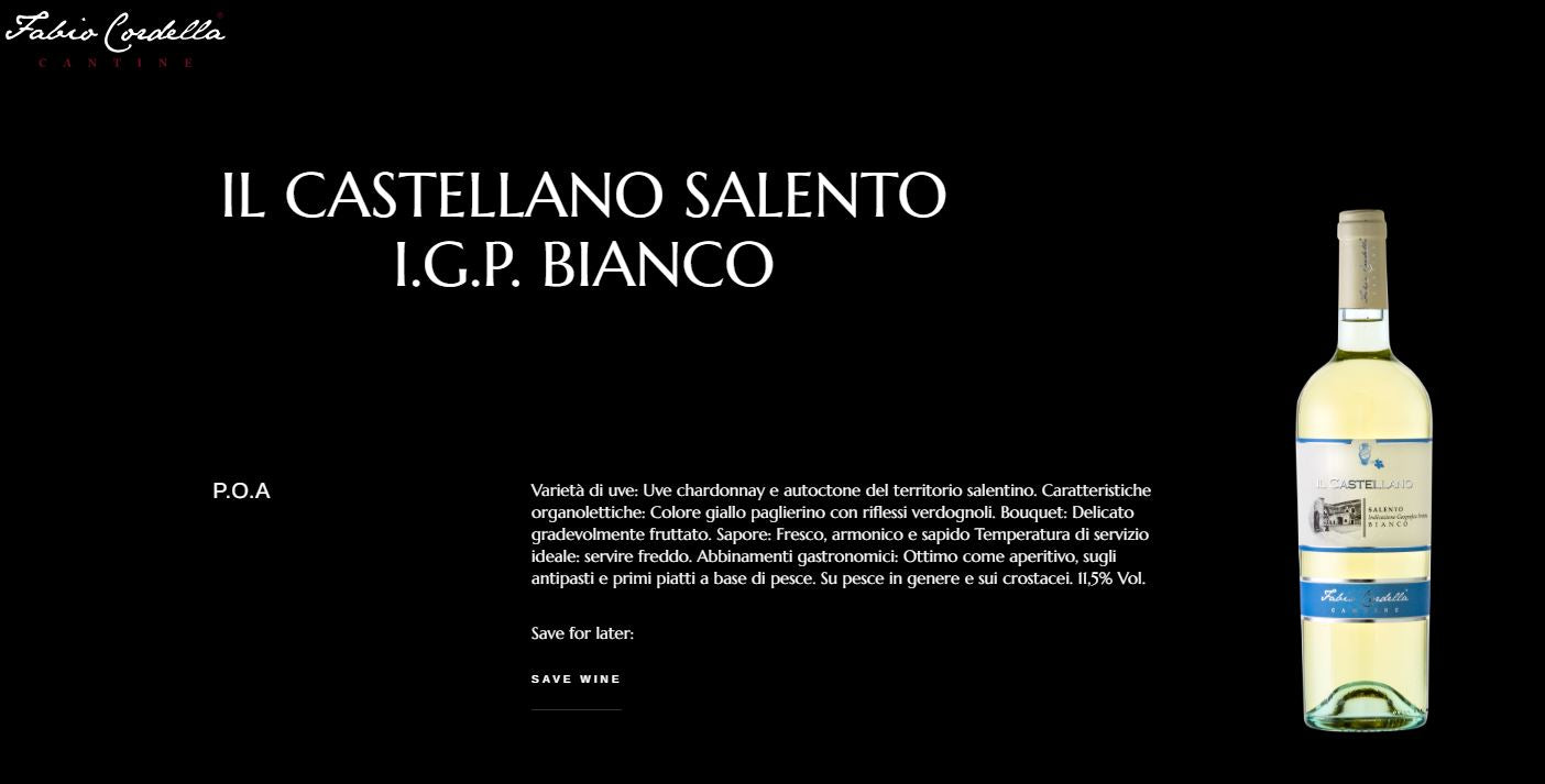 Fabio Cordella, Chardonnay -I.G.P.- Salento