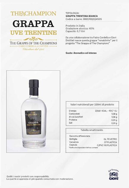 Grappa of The Champions- Exclusively